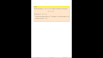 Two Tangents to an Ellipse #mathskillsdevelopment