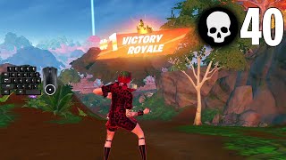 40 Elimination Solo Squads Gameplay "Zero Build" Win (Fortnite Chapter 4 Season 3)