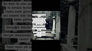 Amk De Bizi Bulan Özünü Bulmuştur/ Amk Yi Bilen Nefsini