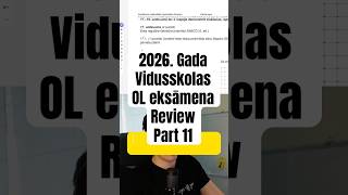 2026. Gada viduskolas OL eksāmena review part 11 #matematika #maths #skola #konsultācijas #eksameni