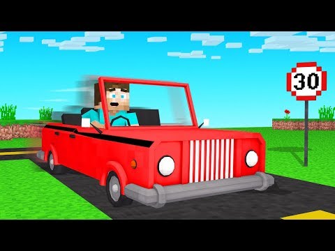 We Drove REAL CARS In MINECRAFT!