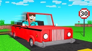 We Drove REAL CARS In MINECRAFT!