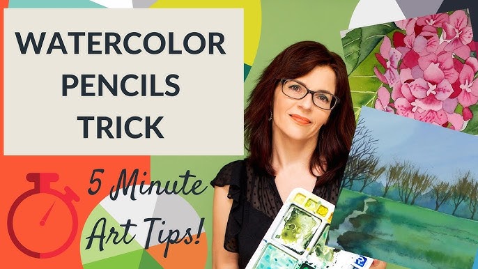 Turning Regular Colored Pencils into Watercolors?! 😱✏️ 