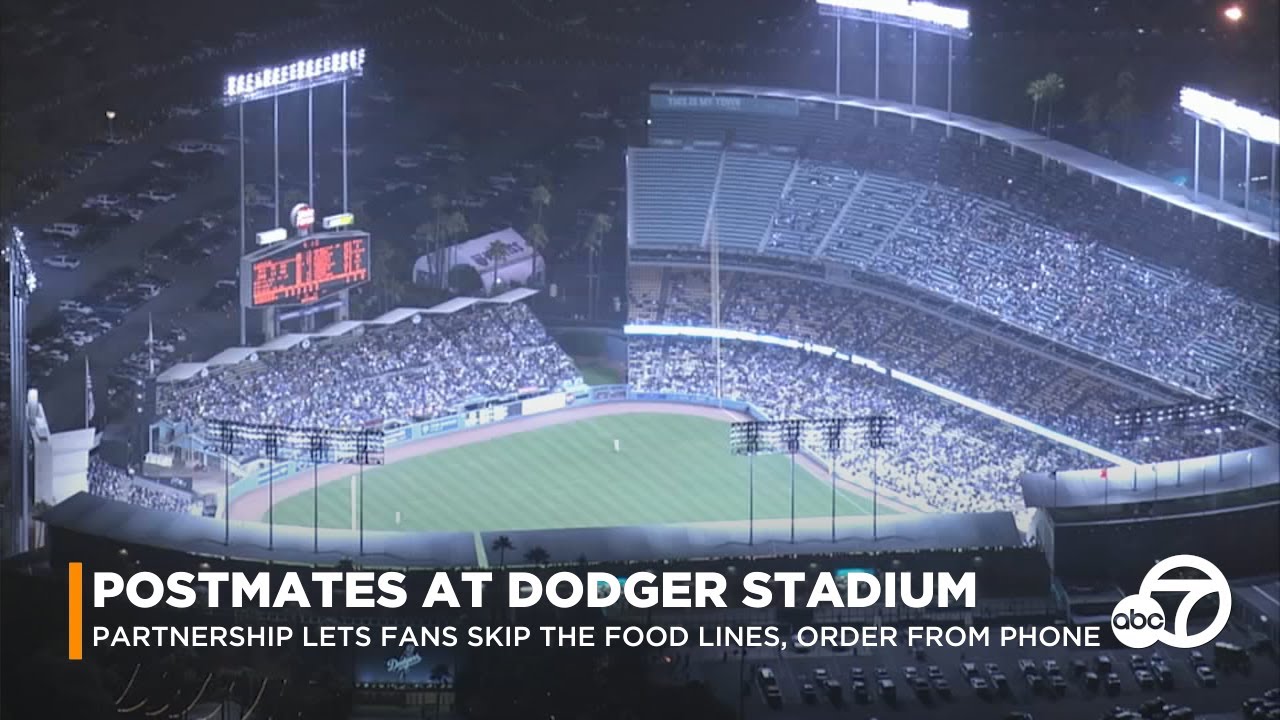 Dodgers, Postmates team up to help fans skip concession lines, order food from seat | ABC7