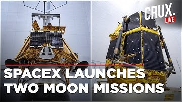 NASA Live | SpaceX Live | LIVE SpaceX Launches Two Moon Landing Missions In One Rocket | US News