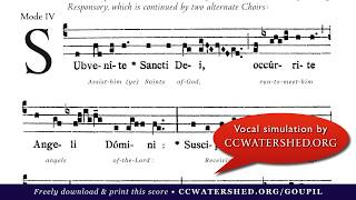 Subveníte Sáncti Déi, Occúrite Ángeli Dómini (Requiem Mass)