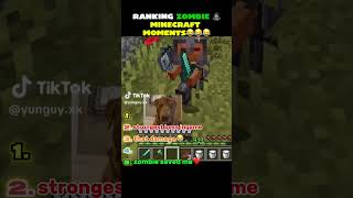 Funniest Zombie Moments in Minecraft 😂😂😂 #minecraft #gaming #funny