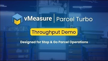 vMeasure Parcel Turbo Throughput Demo | Semi-Automatic DWS Conveyor System | Stop & Go Operations