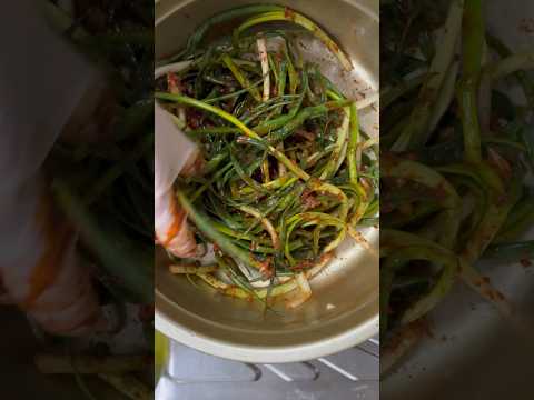 Кимчи из зеленого лука🇰🇷 корейские закуски