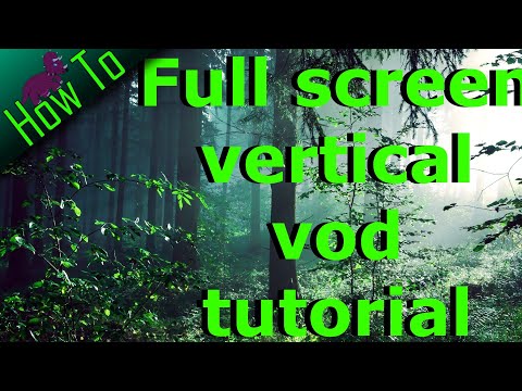 How to create a full screen vertical video easiest method for free!