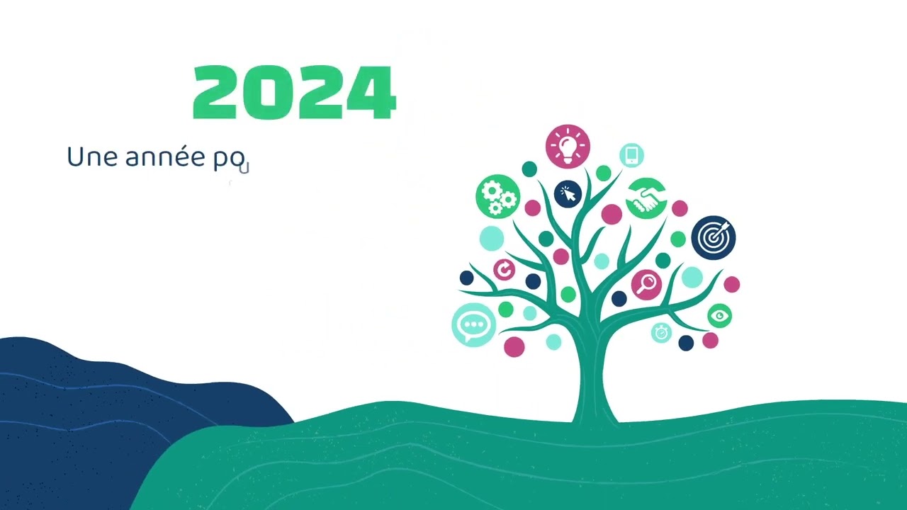 Carte de voeux pro engagement environnement 🌳🕊️🦚 2024 (FX69) -  Vidéostorytelling by Néologis 