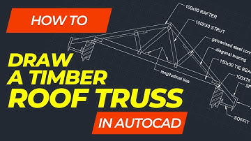 how to draw a timber truss in AutoCad