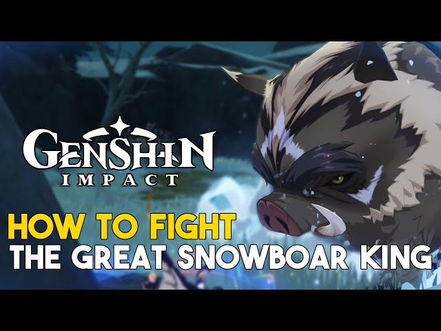 Genshin Impact Jak walczyć z Wielkim Królem Snowboarów Walka z Bossem (osiągnięcie Zabójca Królów) class=