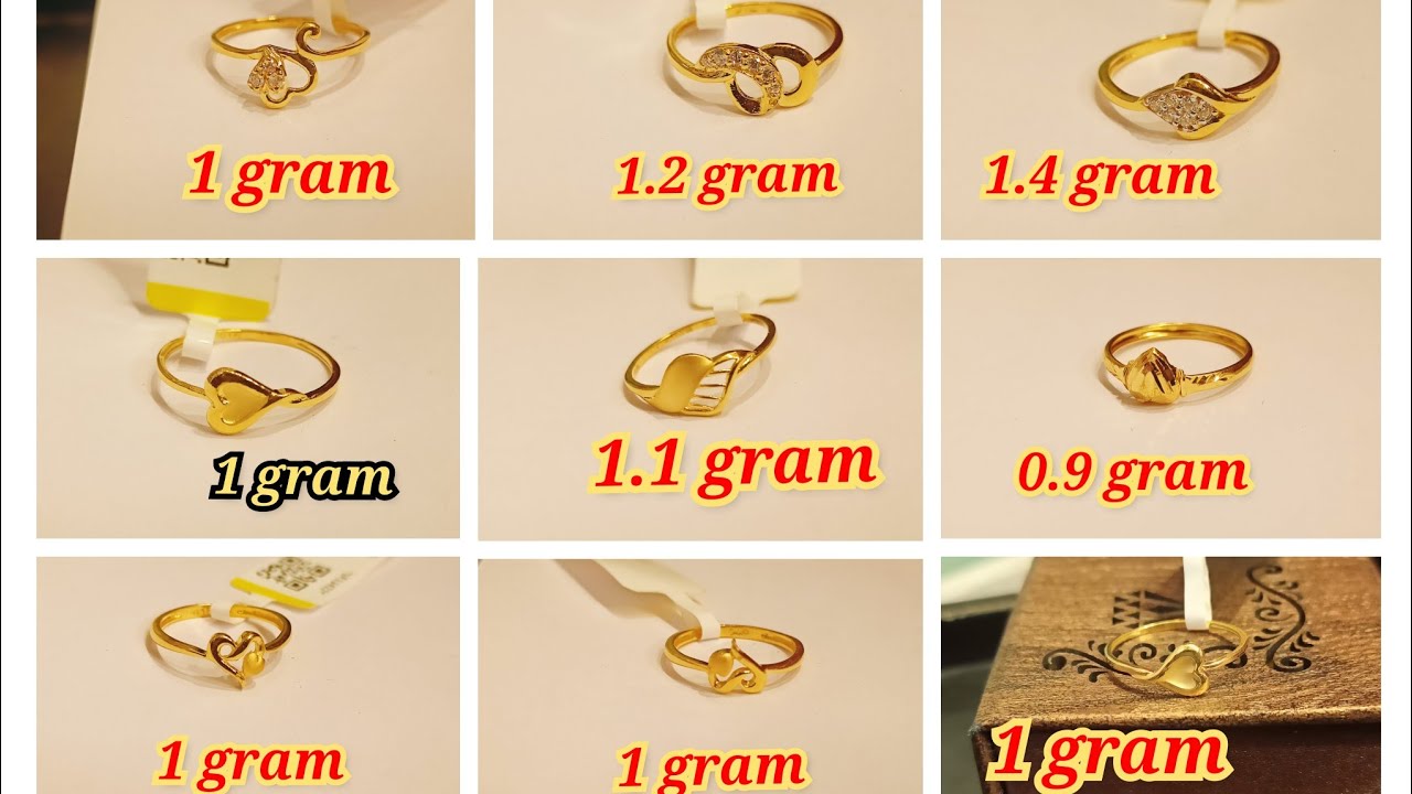 Buy Simple Design 1 Gram Gold Modern Light Weight Thin White Stone Ring for  Girls