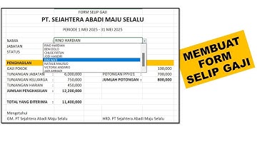 Cara Mudah Membuat Slip Gaji di Microsoft Excel