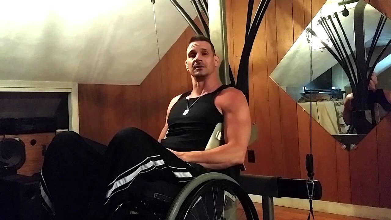 Paraplegic Workout Training Routine Video 4 Chest Exercise 1 YouTube