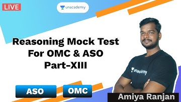 OPSC | Reasoning Mock Test For OMC & ASO Part-XIII | Amiya Ranjan Das