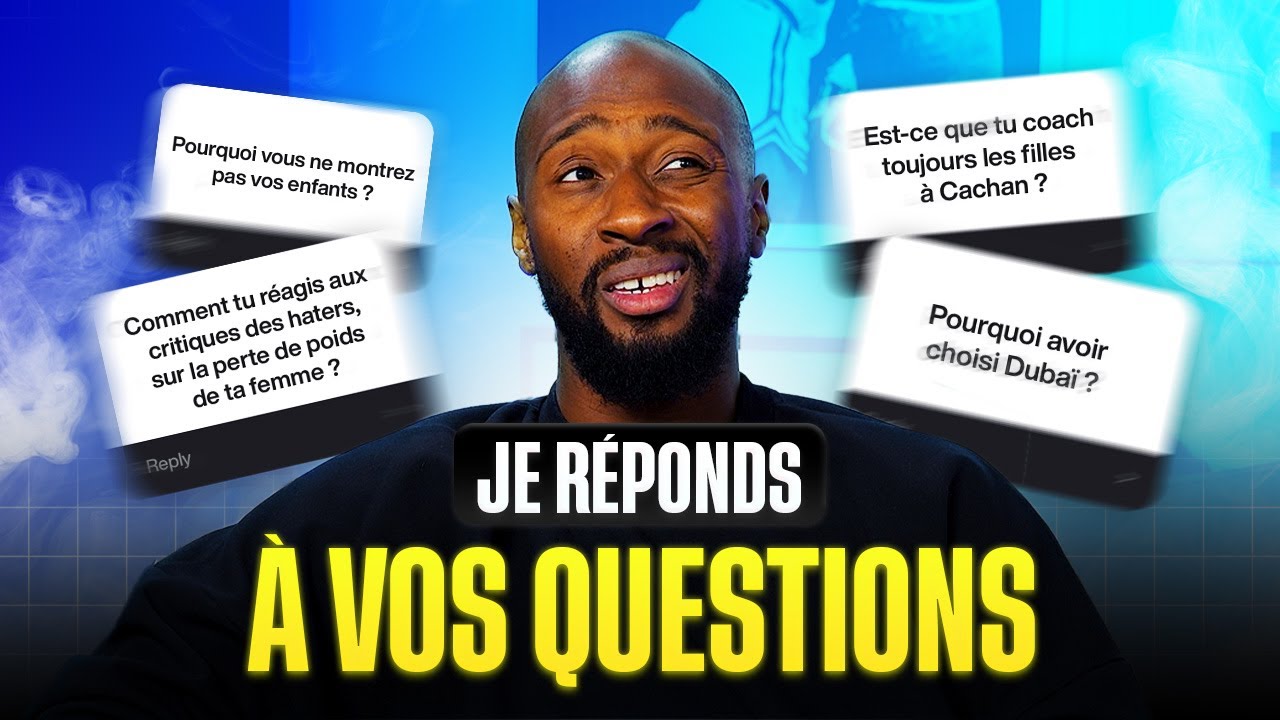 FAQ : perte de poids Booshra, déménagement à Dubaï, médiatisation enfants, programmes sportifs