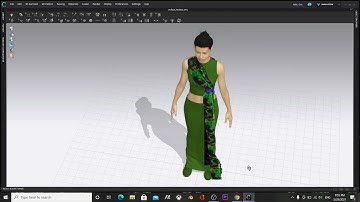 Timelapse of how I made this elegant skirt and top in CLO3D