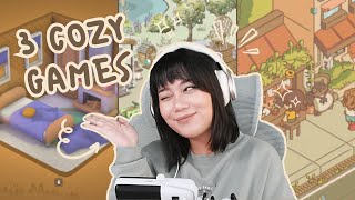 3 Cozy Games | Let's Play Kamaeru, MakeRoom & Minami Lane!