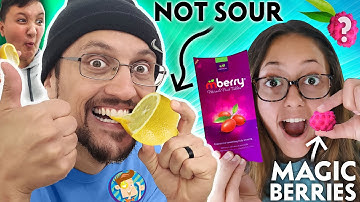 MAGIC Berries Turn SOUR foods SWEET! (FV Family mBERRY Taste Test Challenge)