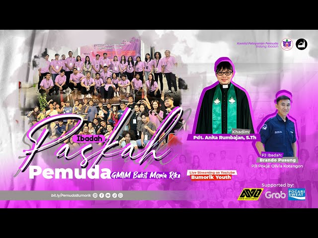 =LIVE= 29 April 2024, Ibadah Paskah Pemuda Aras Jemaat GMIM Bukit Moria Rike class=