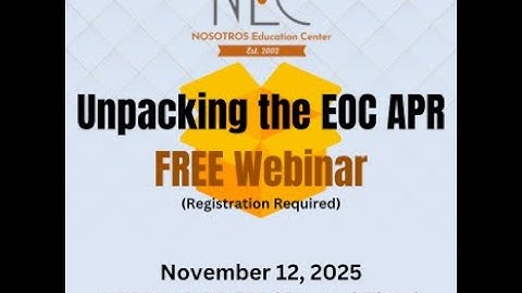 Unpacking the EOC APR - FREE Webinar!