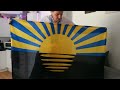 Распаковка посылки флага Донецкой области Украины