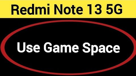How to use game space, Redmi note13 5G me game turbo on kaise karen