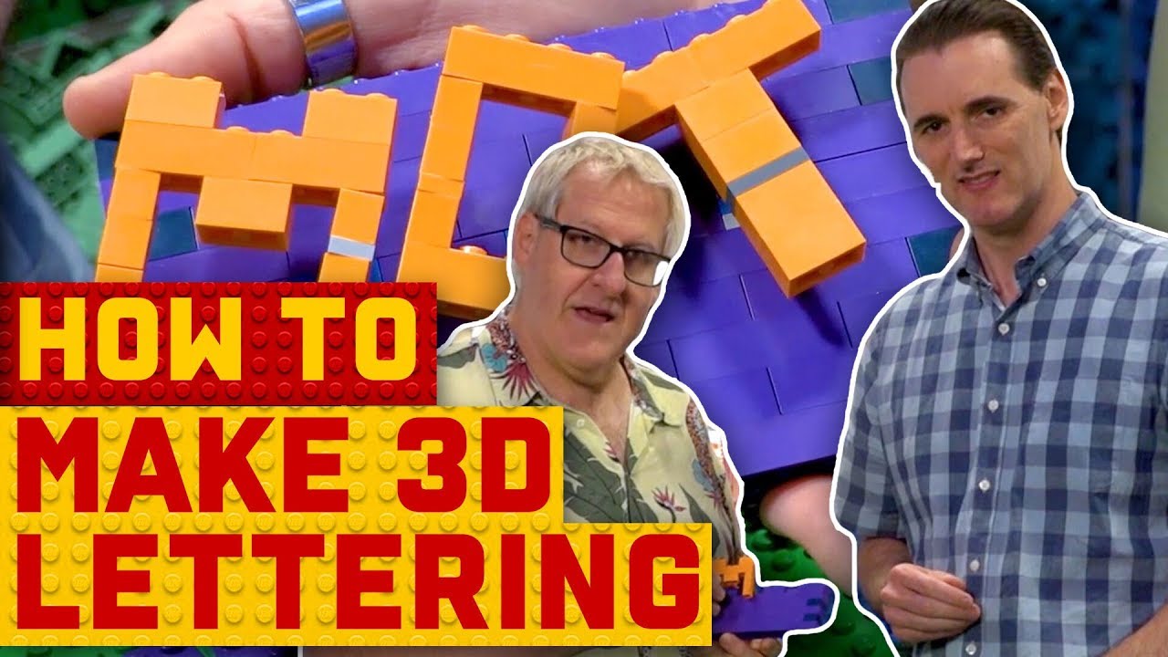 How to create 3D letters | LEGO Masters Australia 2020 ...
