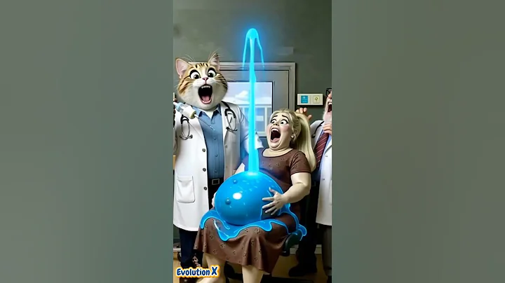 ❤Evolution animal: cat doctor with pregnant woman in hospital 🥰 catbattle✅ #cat #cute #animals