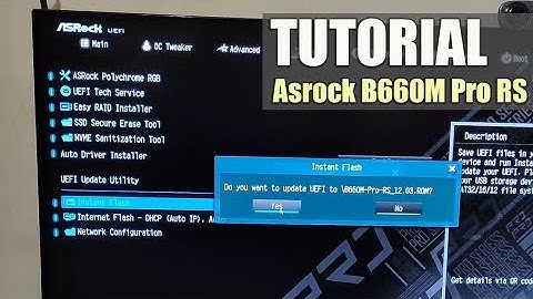How to update BIOS Asrock Motherboard | Asrock B660M Pro RS