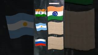 India ?? Argentina ?? Russia ?? Flag shorts art viral flag india independenceday