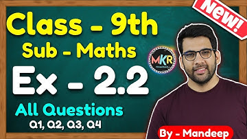 Class 9 Maths, Ex 2.2, Q1 to Q4 || Chapter 2 (Polynomials) || NCERT || MKR