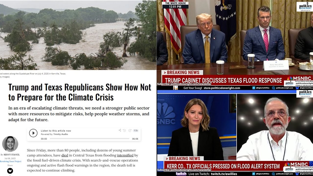 Trump lies about tariffs again. Kerrville mayor calls out Texas. GOP gaming climate crisis.