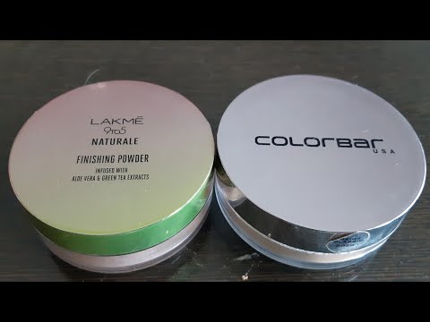 Lakme 9to5 naturale finishing powder vs Colorbar air brush finish loose powder Review,