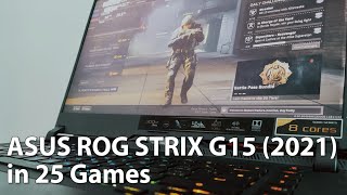 ASUS ROG STRIX G15 G513 (2021) Review Part 2 - 25 Games Tested - 1080p Gaming