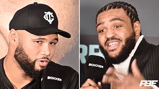 Fake Injury - Frazer Clarke And Jeamie Tkv Get Heated At Final Press Conference