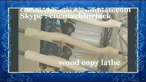 Four spindles copy lathe machine for wooden shovel handles , pickaxe handles