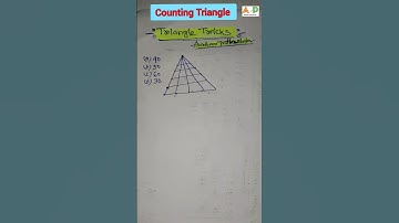 Counting Triangle Reasoning ||  Triangle Counting Tricks #shorts #triangleshorts #allexam #counting