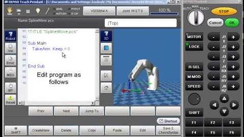 How to Create a Spline with the DENSO RC8 Robot Controller - Part 2 of 2