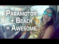 High Wind Paramotor Beach Flying - Fun AND Dangerous!