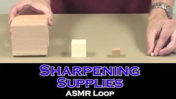 ASMR Loop: Sharpening Supplies  - Unintentional ASMR - 1 Hour