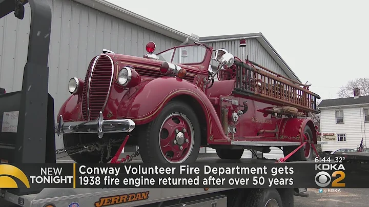 Conway VFD gets 1938 fire engine returned after over 50 years
