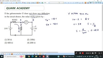 If the galvanometer G does not show any deflection in the circuit shown, the value of R is given by