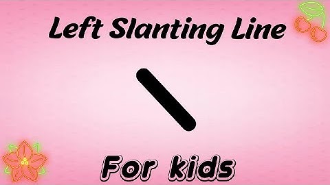#Pattern Writing for kids/Left #Slanting Line /Pre - #Writing skills for #kids.