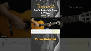 Can't Take My Eyes (Slow Version) - Fingerstyle Guitar Tutorial + TAB & Lyrics