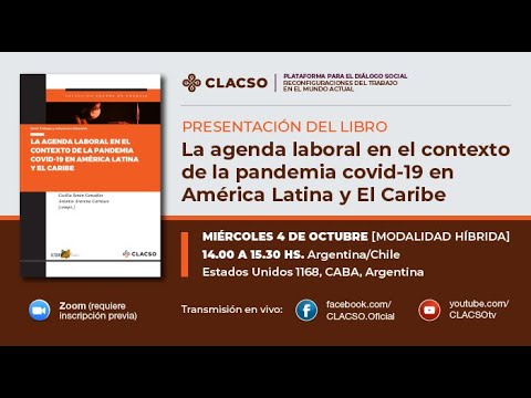 La agenda laboral en el contexto de la pandemia covid-19 en América ...