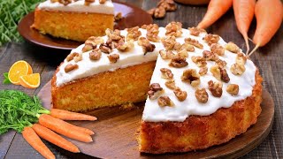 Рецепт морковного торта с апельсиновым соком и грецкими орехами 💖 Рецепты вкусных тортов, которые