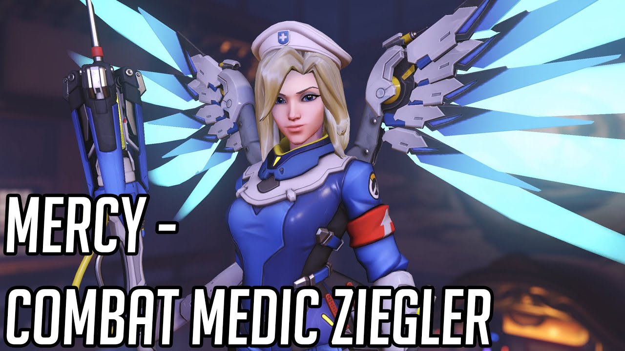 Mercy Medic Ziegler" Skin Showcase Overwatch 2 YouTube